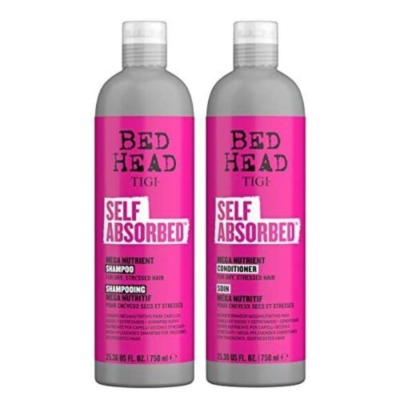2 TIGI Bed Head Shampoo & Conditioner Self Absorbed 25.36 Fl Oz Each Dry Hair - Picture 1 of 4